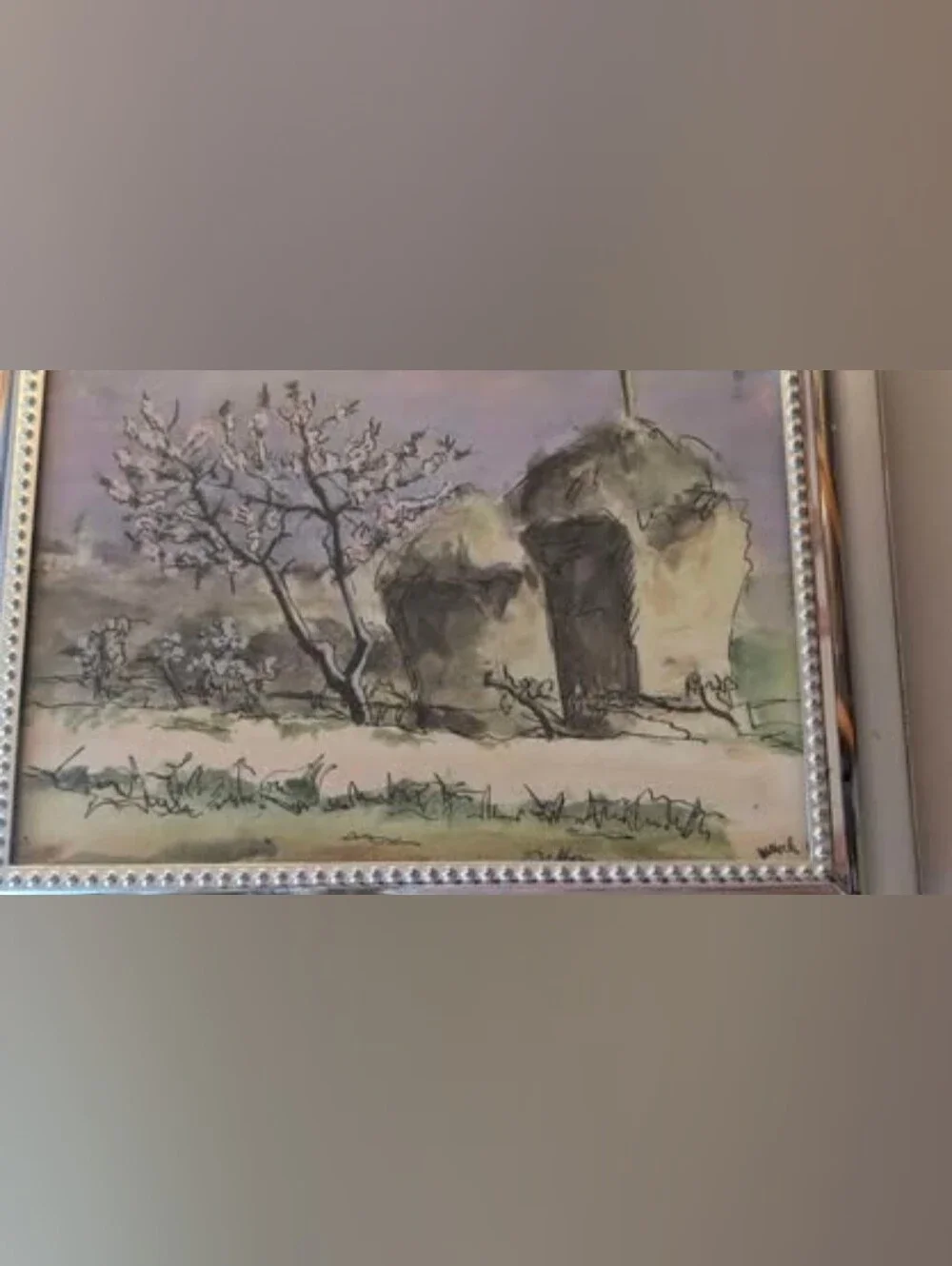 Huntington Gallery Easel Stand Silver Tone Frame. Photo: 5